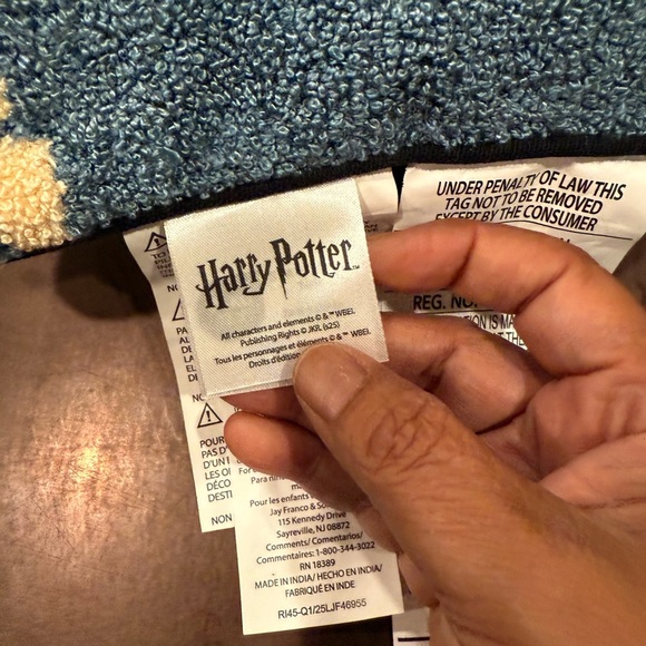 Warner Bros. Harry Potter Blue Pillow NWT - Picture 5 of 10